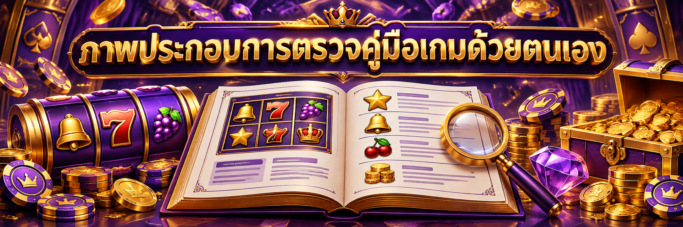 ภาพประกอบการตรวจคู่มือเกมด้วยตนเอง